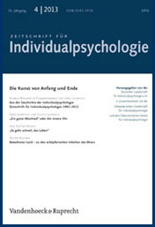 Cover Zeitschrift für Individualpsychologie